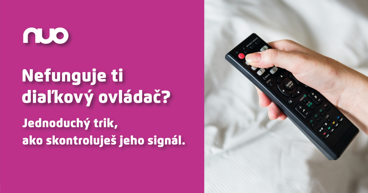 Nefunguje ti diaľkový ovládač? Jednoduchý trik, ako skontroluješ jeho signál.